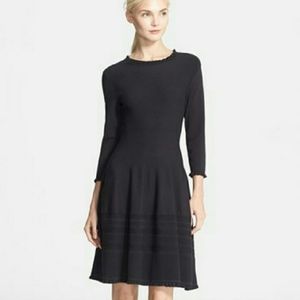 Kate Spade Pointelle Ruffle Sweater Dress